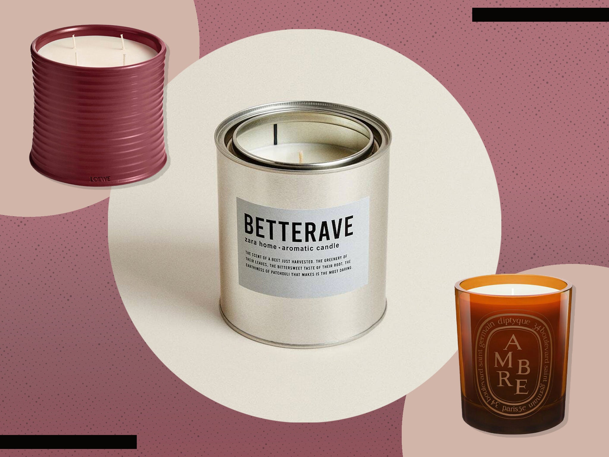 Zara's new beetroot “betterave” candle and similar earthy scents